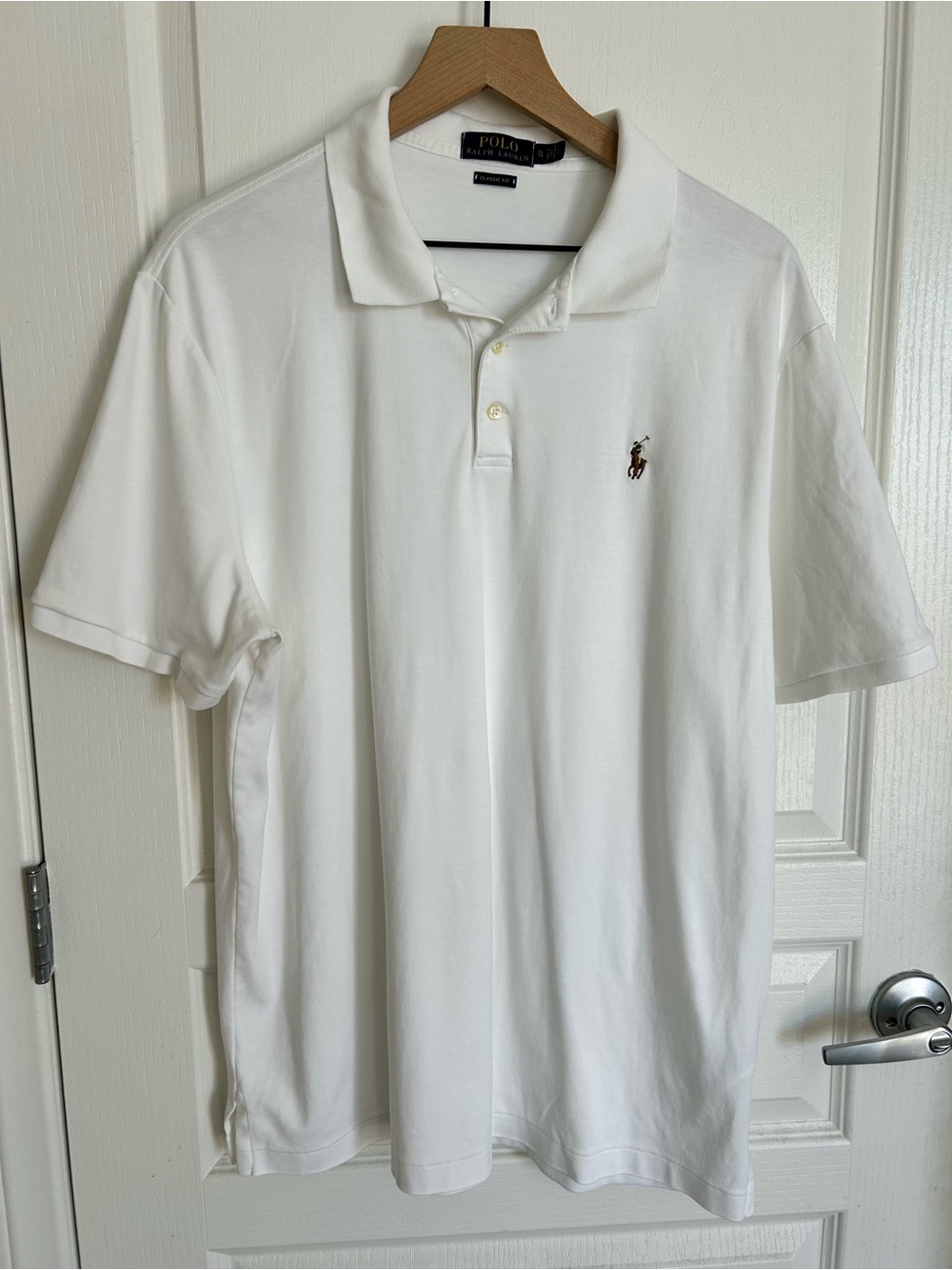 Polo by Ralph Lauren White Short Sleeve Cotton Polo